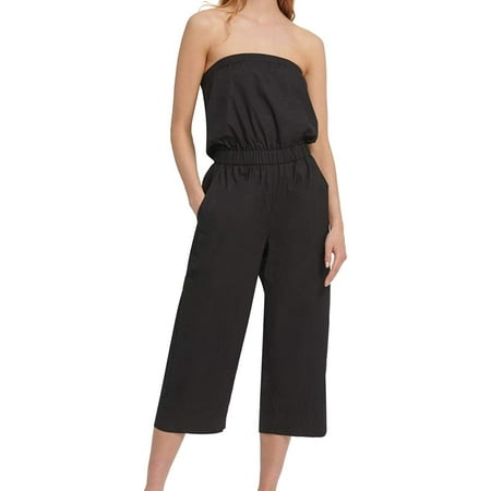 DKNY womens Cotton Strapless Jumpsuit Medium Black | Walmart Canada