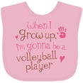 thumbnail image 3 of Inktastic Kids Volleyball Player Girls Baby Bib, 3 of 4