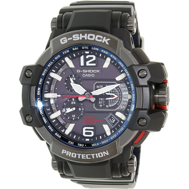Casio Men S G Shock Gpw1000 1a Black Resin Quartz Watch Walmart Com Walmart Com