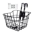 thumbnail image 1 of WUSUOWEI 1Set Front Bike Bucket,Small Metal Wire Front Storage Bucket with Hooks and Screws,Sturdy Structure Strengthened Frame Accessory,Detachable Carrying Panniers for Kids Bike,Cargo Rack, 1 of 9