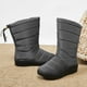 thumbnail image 2 of Botas de nieve para mujer, de invierno, impermeables, antideslizantes, cálidas, de algodón, con suela gruesa, acolchadas de terciopelo, de algodón, talla grande, 2 of 5