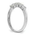 thumbnail image 6 of 14K White Gold Ring Band Wedding Diamond Lab Grown Round, Size 7, 6 of 7
