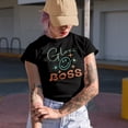 thumbnail image 2 of Cute Gloss Boss, Beauty Themed Merch Gift for Makeup Artist or Lovers, Cosmetologists & Beauticians, Royal Blue T-Shirt, Medium, 2 of 5