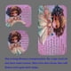 thumbnail image 4 of Juego de 4 cortinas de ducha para niña negra, diseño de mariposas de ballet rosa, decoración de baño para mujeres afroamericanas, tela impermeable, cortina de ducha morada y blanca, alfombrilla de, 4 of 7