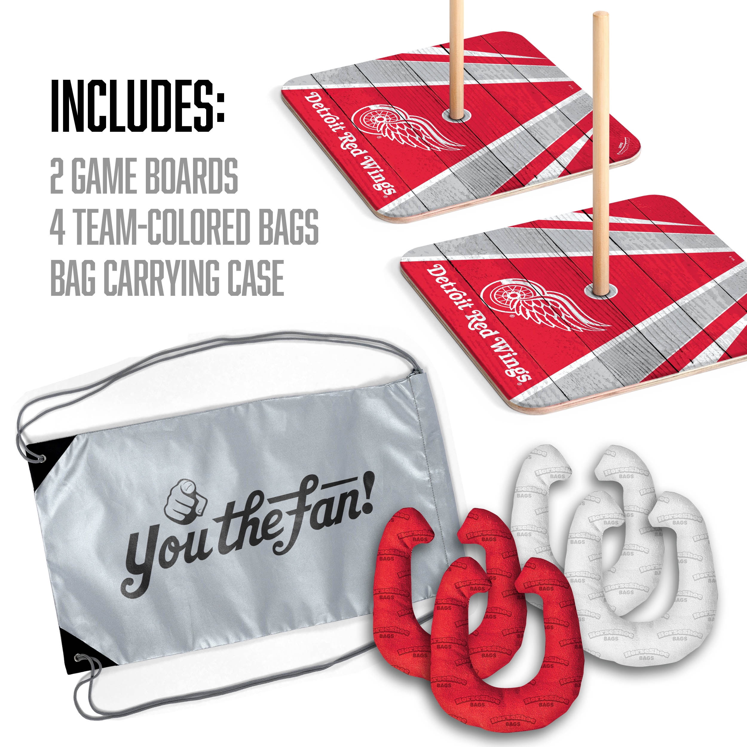 YouTheFan NHL Detroit Red Wings HorseShoe Bags
