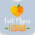 thumbnail image 4 of Inktastic Fort Myers Florida Orange in Heart Boys or Girls Baby Bib, 4 of 4