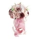 thumbnail image 2 of Ramo de rosas para boda, flores artificiales, decoración, flores de seda, ramo de novia creativo, ramo de novia para fiesta del Día de la Madre borgoña, 2 of 8