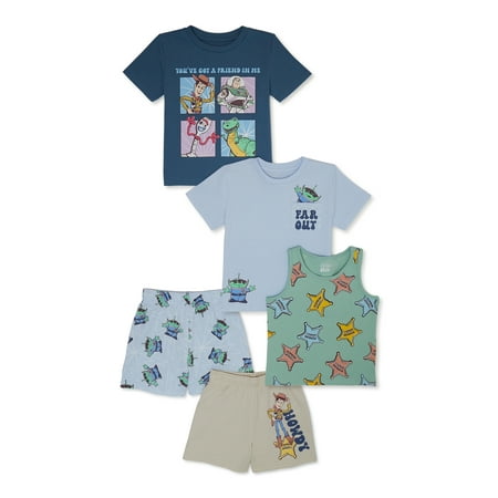 Disney Toy Story Toddler Boys Outfit Set, 5-Piece, Sizes 12M-5T