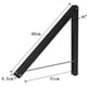 thumbnail image 2 of Perchero retráctil para ropa Laklulu Anjuer, perchero plegable para colgar en la pared, escurridor de platos para lavandería, armario de almacenamiento de aluminio, fácil instalación (negro), 2 of 5