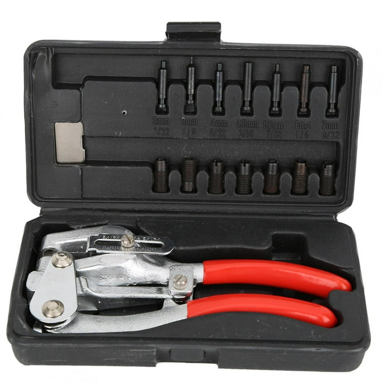 EBTOOLS Hole Punch ,Power Punch Kit,Metal Manual Hand-Held Steel Punch  Cutters,depth Adjust 6~41mm,punch Holes 2mm To 7mm