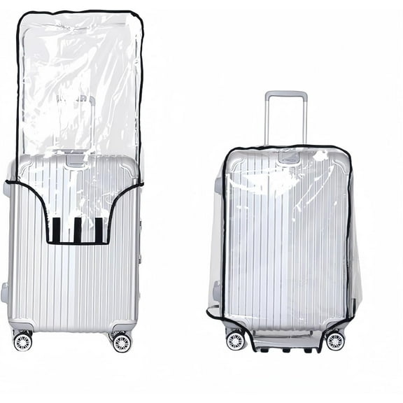 Suitcase Cover Protectors Clear PVC Luggage Cover for Wheeled Suitcase Waterproof Travel Suitcase Cover 30"