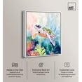 thumbnail image 2 of Underwater Wanderer Canvas Print Coastal Decor by Art Remedy, White Frame, 16 x 20, 2 of 6