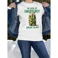 thumbnail image 2 of In Case Of Emergency Break Glass Sweatshirt Women's -SmartPrintsInk Designs, 2 of 4
