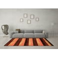 thumbnail image 3 of Ahgly Company Indoor Rectangle Abstract Orange Modern Area Rugs, 2' x 5', 3 of 4