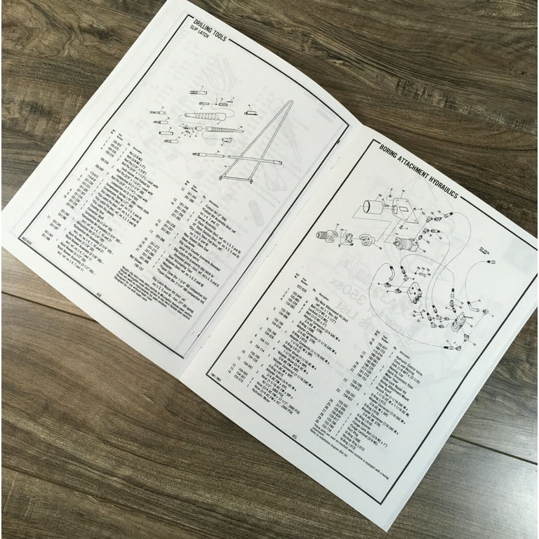 DITCH WITCH 350SX TRACTOR TRENCHER PLOW PARTS OPERATORS MANUAL SET