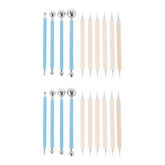 20 Piece Dotting Tools Ball Styluses for Mandala Rock Painting, Pottery Clay Craft, Embossing Art