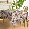 thumbnail image 3 of 4th of July Square Tablecloth 60×60 Inch, Patriotic Memorial Day Blue Red Star Independence Day Washable Table Cover for Party Picnic Dinner Decor, 3 of 6