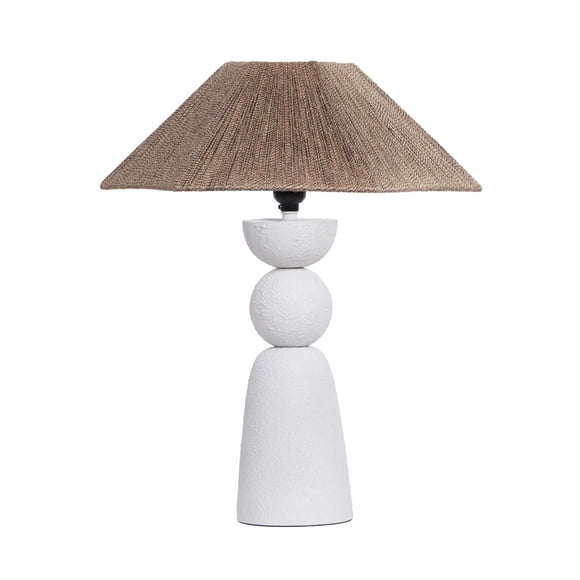 Lámpara de Mesa Tov Furniture con Cuerda Natural Estilo Shabby 46 cm de Alto