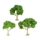 thumbnail image 5 of 3 piezas de paisaje de árbol en miniatura para paisaje de ferrocarril en miniatura árboles de flores blancas, 5 of 9