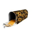 thumbnail image 5 of Goofa Brown Blue Plaid Sunflower Pattern Mailbox Cover, Mailbox Decoration with Magnetic Strips for Standard and Large Mailboxes, Easy Installation, Durable and UV-Resistant-25.5x21 in, 5 of 8