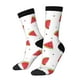 thumbnail image 1 of Balery Hand Drawn Watermelon Calcetas Largas con Estampado para Hombre y Mujer – Suaves y Transpirables, Talla Única (US 5-11), 1 of 6