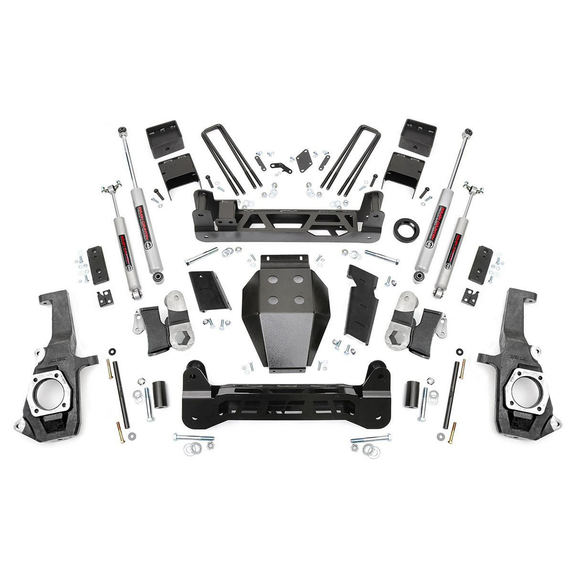 Rough Country 7.5" Lift Kit (fits) 2011-2019 Chevy Silverado GMC Sierra 2500 3500 HD | N3 Shocks | Knuckle NTD | 253X
