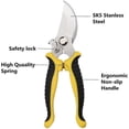 thumbnail image 3 of Garden Pruning Shears, 7.5" Professional Gardening Scissors, SK-5 Stainless Steel Blade Tree Secateurs, Manual Pruner for Plants, Gardening, Trimming, 3 of 4