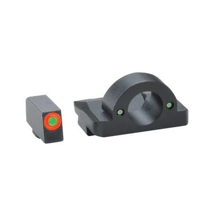 Ameriglo Ghost Ring Night Sight Set For Glock Orange Outline, 140 in Wide