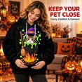 thumbnail image 5 of JIAYUE Women Cute Pet Carrier Hoodie Oversized Halloween Hooded Sweatshirt With Front Carry Pouch Cozy Wear Built In Kangaroo Pocket For Small Pets, 5 of 5