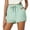 Green2490, variant on VNKIDY Classic Women Shorts Solid Color Casual Drawstring Pocket Stylish Plain Weave Summer Autumn Beach Shorts
