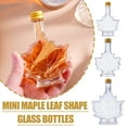 thumbnail image 2 of Mini Maple Leaf Glass Bottles Thickened Portable 50ml 100ml 250ml Leak Proof, 2 of 8