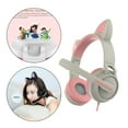 thumbnail image 4 of Auriculares con micrófono Perfecl oreja de gato LED Rosa, 4 of 7