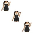 thumbnail image 3 of Qarigey Lady Body Butt Hip Lifter Adelgazante Cintura alta Fajas Ropa interior Sin costuras Plano abierto para Shapers Negro 2XL Type1 NO1, 3 of 6
