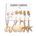 thumbnail image 2 of Kiplyki Vintage Elegant Metal Earrings Seashells Star Conch Set Ladies Jewelry, 2 of 8