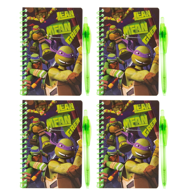 Tri-Coastal Design Kids Spiral Notebooks with Pen for Girls or Boys, 4 Pack  