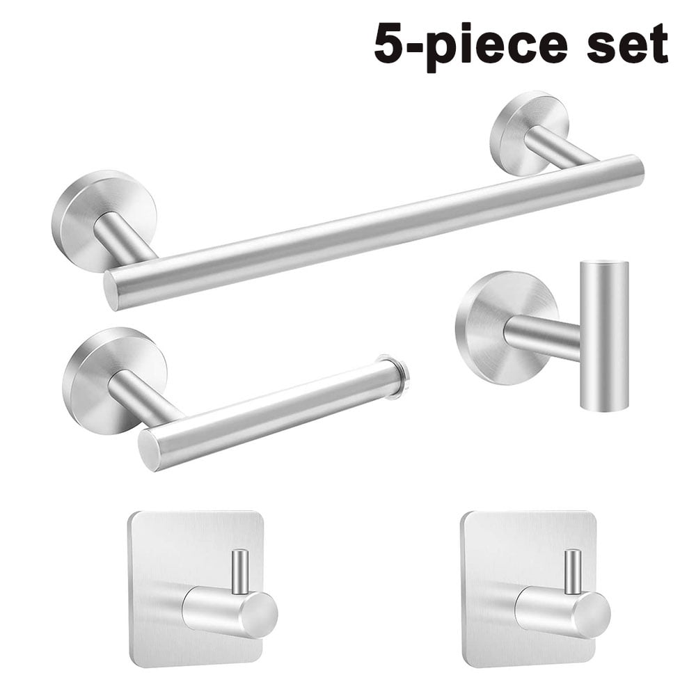 Bathroom Hardware Set 5Piece Stainless Steel Bath Accessories Kit