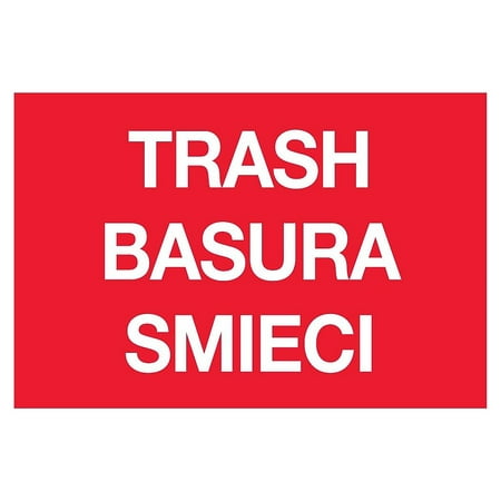 UPC 841436001946 product image for Tape Logic Rectangle Labels  Trash/Basura/Smieci  2  x 3  Red 500/Roll DL1311 | upcitemdb.com