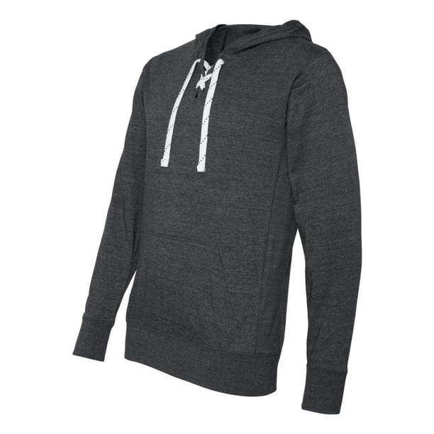 Camiseta de jersey con capucha de cordones deportivos camiseta de jersey - carbón vegetal - pequeño Alo Sport Sudadera