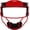 Red, variant on Exxact Sports Softball Face Mask Girls Youth & Adult, Protective Lightweight Fielders Mask Softball For Enhanced Performance (Red, Adult)