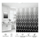 thumbnail image 2 of Cortina Para Baño Impermeable Con Ganchos, Antimoho 1.8x1.8m Xtellar negro, 2 of 4