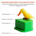 thumbnail image 4 of spellwife Toothpick Box Toothpick Storage Case Automatic Dispenser Bird Shape ABS Plastic Holder, Yellow, Green, 4 of 7