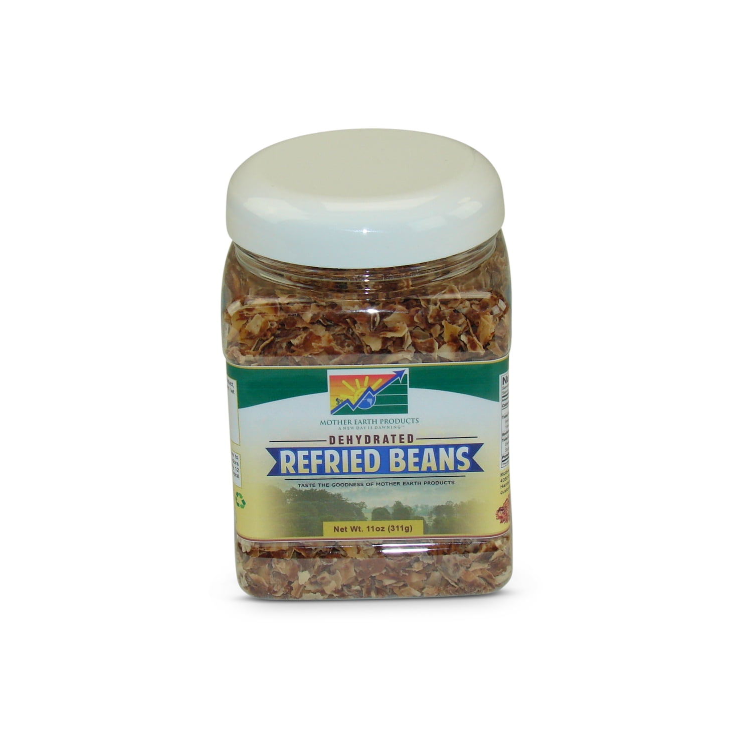 Mother Earth Products Dehydrated Refried Beans Mix, Jar - Walmart.com