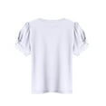thumbnail image 6 of Arshiner Girls Short Sleeve Shirt Girls T Shirts Crewneck Summer Basic Tops Fashion Loose Fit Tee Blouse 150 Off-white, 6 of 7