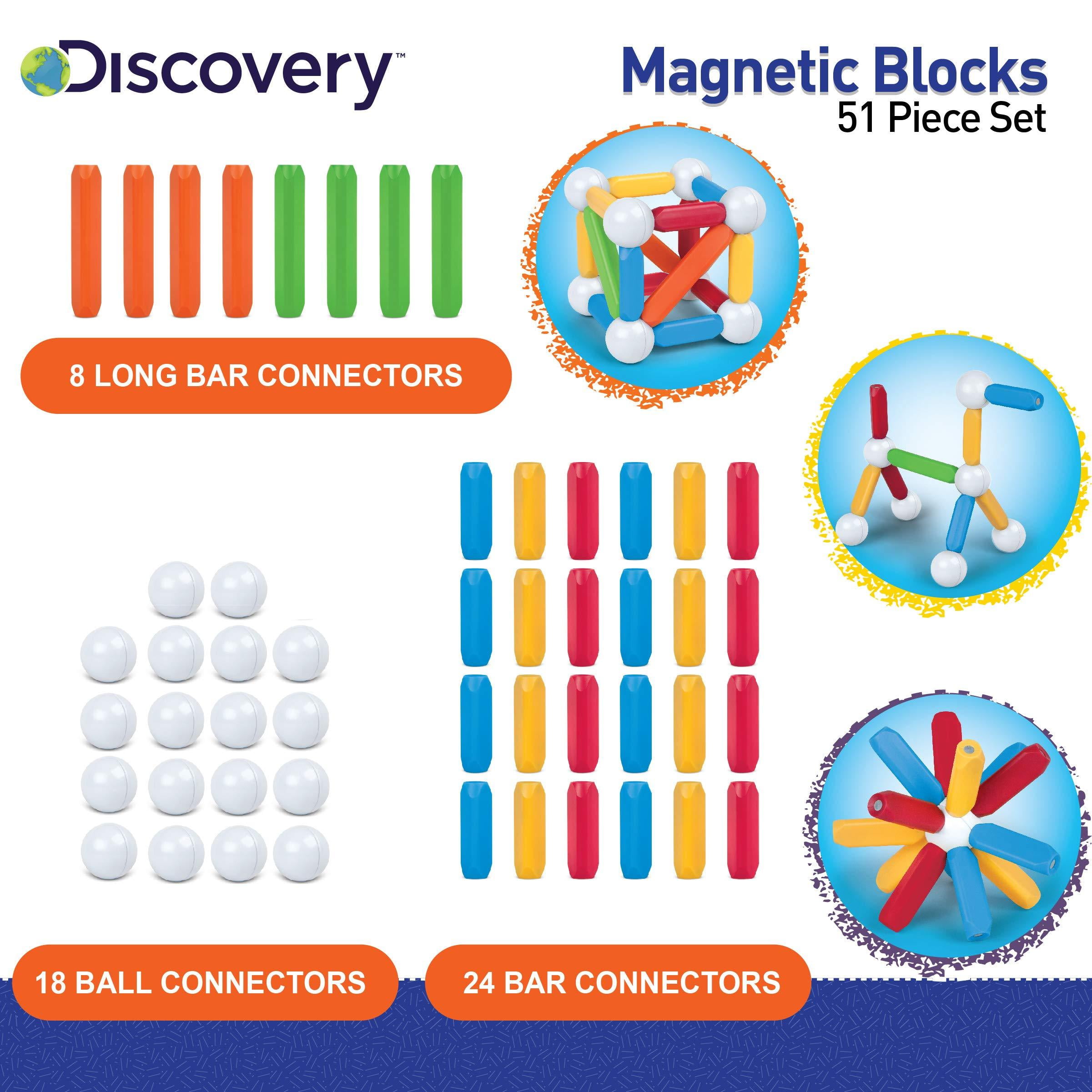 discovery magnetic blocks 51 piece set