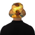 thumbnail image 5 of Xecao Cartoon Swimming Yellow Duck Print Men and Women Night Reflective Hat Runner Cap Visor Bucket Hat Boonie Cap, 5 of 6