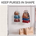 thumbnail image 2 of Z ZEDODIER Metal Purse Hangers for Closet, Rotating Organizer Holds up to 6 Bags, Silver, 2 of 6