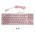 thumbnail image 2 of 87 Key Mechanical Gaming Keyboard, RGB Backlit, Blue Switch, Punk Style Keycaps, Water Proof, Plug Play USB for PC, Laptop, Compact Wired Keyboard for Gamers, Typists, 2 of 7