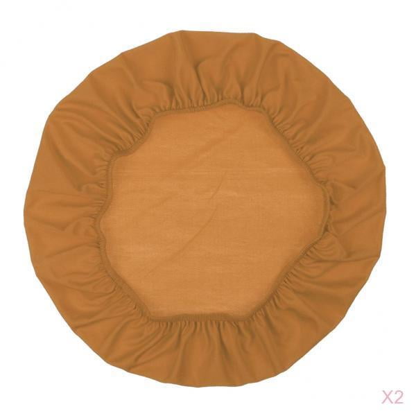 2/4 fundas elásticas de licra para cocina y comedor, cuadradas, para tallas 14-20 2 piezas dorado
