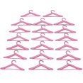 thumbnail image 1 of 20 Pcs Pink Hangers For Barbies Dolls Clothes Accessories Plastic Hangers, 1 of 5