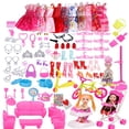 thumbnail image 1 of Accessoires Barbie 118 Jouets Pack Matériel DIY Ensemble de Poupées, 1 of 4